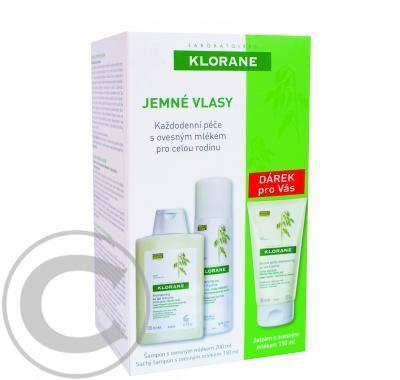 KLORANE Avoine shampon 200ml   Baume 150ml   Dry shampon 150 ml