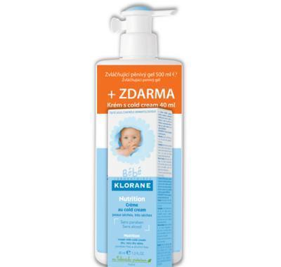 Klorane BeBe Gel 500 ml   krém s cold cream 40 ml Zdarma