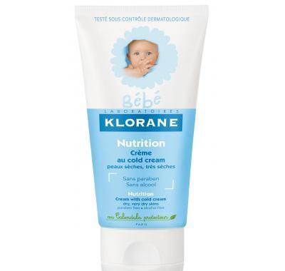 Klorane BEBE Výživný krém s Cold Cream 125 ml - LIMITOVANÁ EDICE