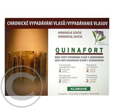 KLORANE Quinafort 12x5ml homme -proti vypadávání vlasů