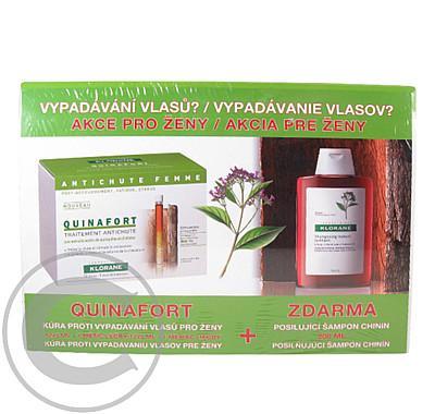 KLORANE Quinafort femme 12x5ml   Quinine shamp.200ml