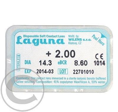 Kontaktní čočky měkké Laguna  2,00D/8,60 mm 1 ks zkušební