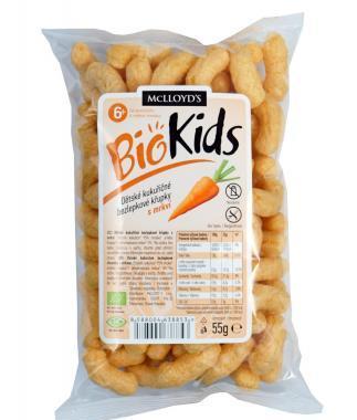 Křupky kukuřičné mrkvové BIO 55g