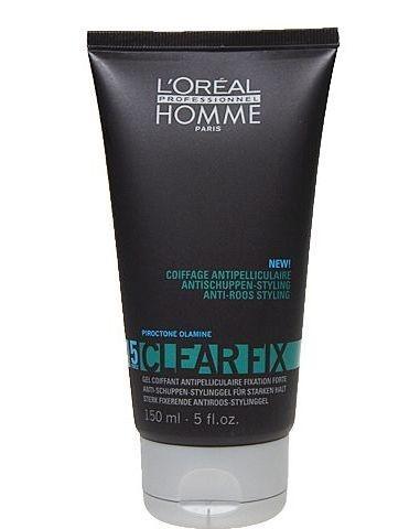 L´Oreal Paris Homme Clear Fix Gel  150ml Pánský fixační gel proti lupům