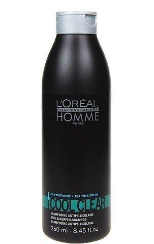 L´Oreal Paris Homme Cool Clear Shampoo  250ml Pánský šampon proti lupům