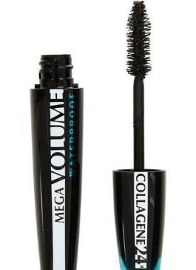 L´OREAL Paris Mascara Mega Volume Collagene 24h Waterproof 9 ml Black černá