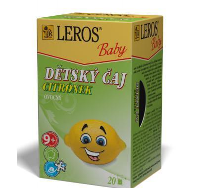 LEROS BABY Dětský čaj Citrónek 20x2 g