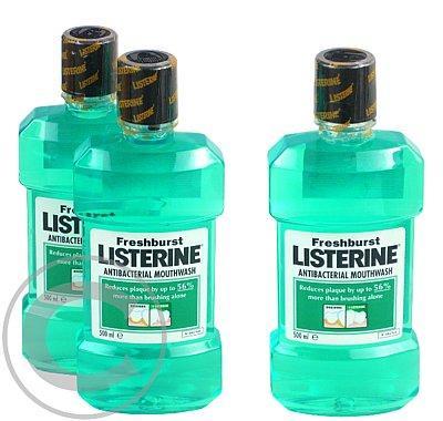 LISTERINE FRESHBURST 500ml  2 1 ZDARMA