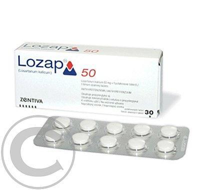 LOZAP 50 ZENTIVA  60X50MG Potahované tablety