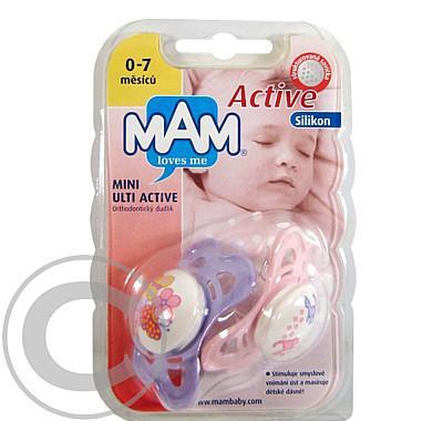 MAM Dudlík Ulti Activ ( 0 - 7 měsíců) S 2 ks M280283, MAM, Dudlík, Ulti, Activ, , 0, 7, měsíců, S, 2, ks, M280283