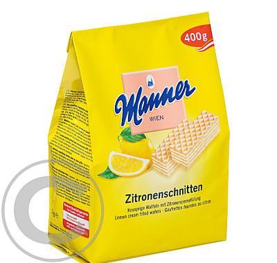 Manner Zitronenschnitten 400g Oplatky s krémovou citrónovou náplní