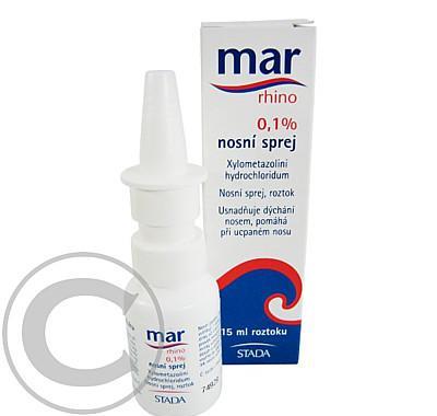 MAR RHINO 0,1% NOSNÍ SPREJ  15ML/15MG Roztok ve spreji