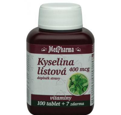 MedPharma Kyselina listová 400 mcg tbl. 107