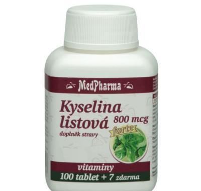 MEDPHARMA Kyselina listová 800 mcg 107 tablet