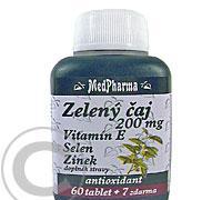 MedPharma Zelený čaj 200mg vit.E Se Zn tbl.67