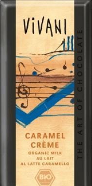 Mléčná čokoláda s karamelem VIVANI 100g-BIO