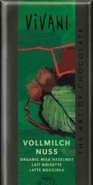 Mléčná čokoláda s kousky oříšků   VIVANI 100g-BIO