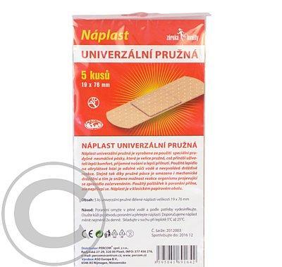 Náplast ASO UNIVERZÁLNÍ PRUŽNÁ 19x76mm Esac 5ks