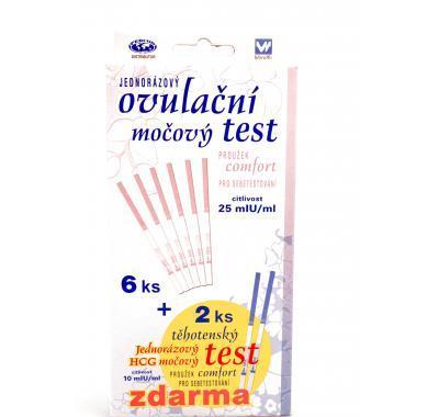 COMFORT Ovulační test proužek 6 ks   2 ks