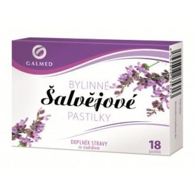 GALMED Pastilky bylinné šalvějové 18 pastilek