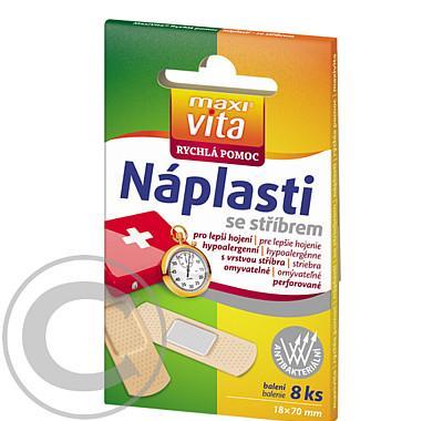 Náplast Maxivita Rychlá pomoc se stříbrem 18x70mm 8ks