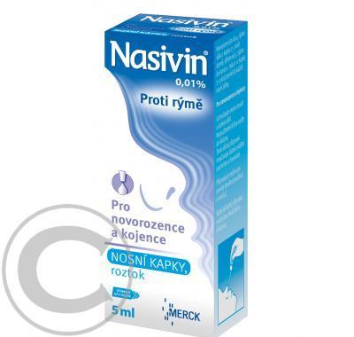 NASIVIN 0,01%  1X5ML Nosní kapky, roztok