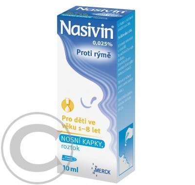 NASIVIN 0,025%  10ML Nosní kapky, roztok