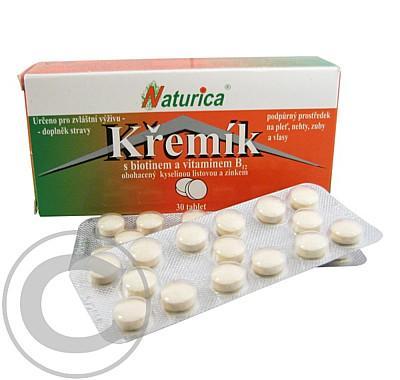 NATURICA Křemík s biotinem   vitamin B 12 tbl. 30