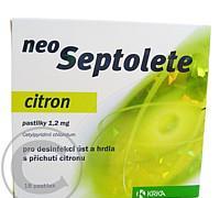 NEOSEPTOLETE CITRON  18X1.2 MG Pastilky rozp. v ústech