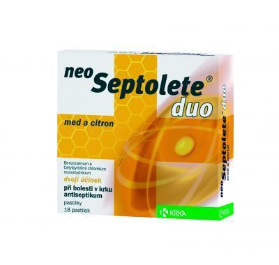 NEOSEPTOLETE DUO MED A CITRON  18 Pastilky rozp. v ústech