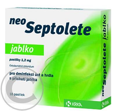 NEOSEPTOLETE JABLKO  18X1.2 MG Pastilky rozp. v ústech