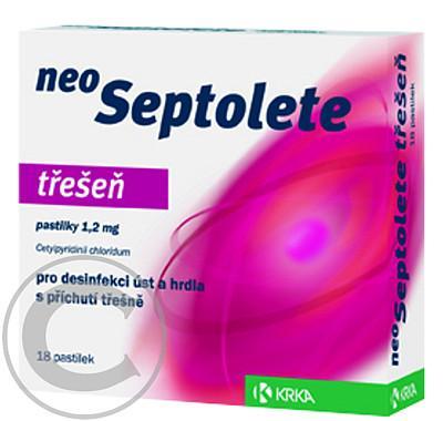 NEOSEPTOLETE TŘEŠEŇ  18X1.2 MG Pastilky rozp. v ústech