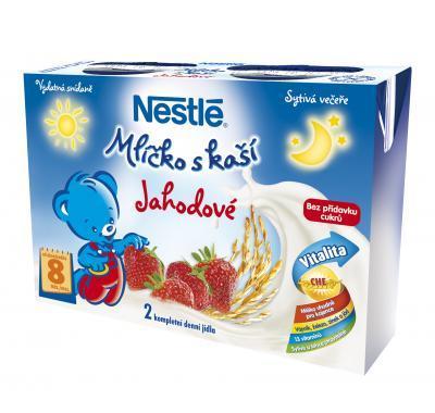 NESTLÉ Mlíčko s kaší jahodové 2x200ml