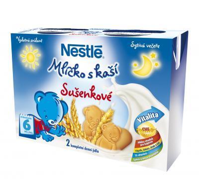 NESTLÉ Mlíčko s kaší sušenkové 2x200 ml