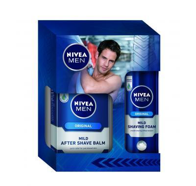 NIVEA Vánoční pánská kazeta Original (balzám   pěna)