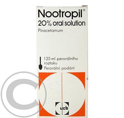 NOOTROPIL 20% ORAL SOLUTION  1X125ML Roztok