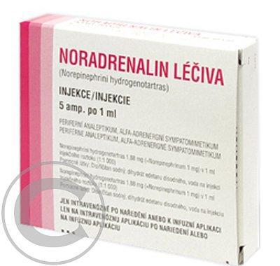 NORADRENALIN LÉČIVA  5X1ML/1MG Injekční roztok