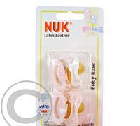 NUK-Dudlík ukl.Baby Rose růžový L 2ks (0-6měs.), NUK-Dudlík, ukl.Baby, Rose, růžový, L, 2ks, 0-6měs.,