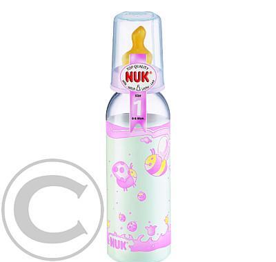 NUK-Láhev růžová PC 250ml LA V1 741173