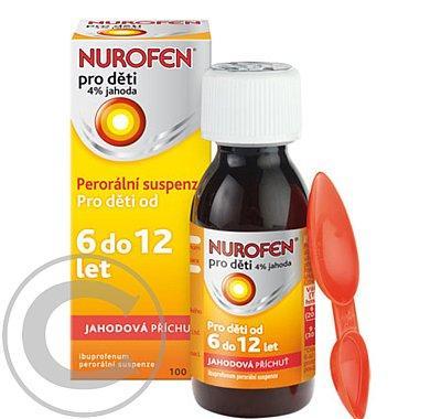 NUROFEN PRO DĚTI 4% JAHODA  1X100ML Suspenze