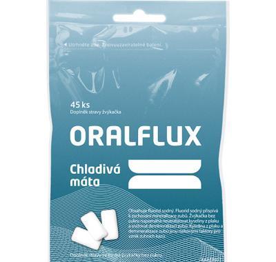 Oralflux žvýkačky chladivá máta 45 ks