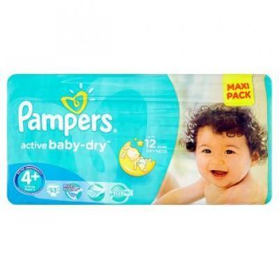 PAMPERS Active Baby VVP Maxi Plus 9-16kg 53 kusů