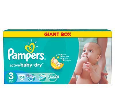 Pampers GiantPack  Midi 108 ks