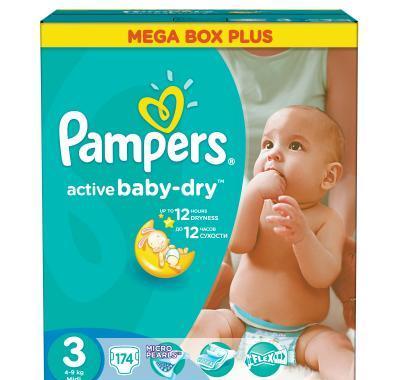 Pampers Mega pack Midi plus 174 kusů