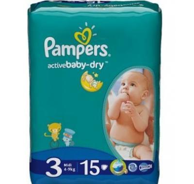 Pampers plenky Active Baby Midi 4 - 9 kg 15 kusů