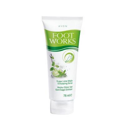 Peeling na nohy s vůní limetky a máty Foot Works (Sugar Lime Mojito Scrub) 75 ml