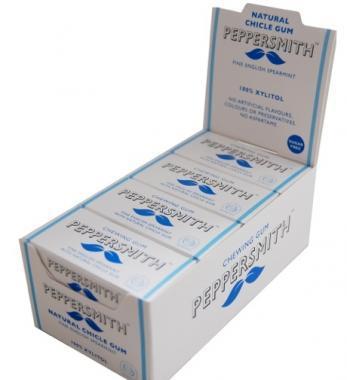 Peppersmith žvýkačka - Máta kadeřavá kartonové balení 12ks