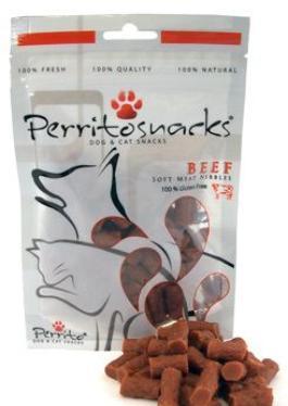 Perrito snacks Beef Nibbles pro psy a kočky 50g