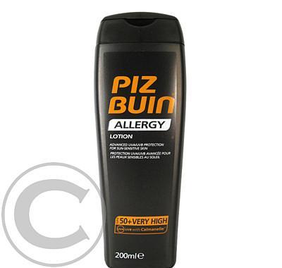 PIZ BUIN SPF50  opalovací mléko proti sluneční alergii 200ml