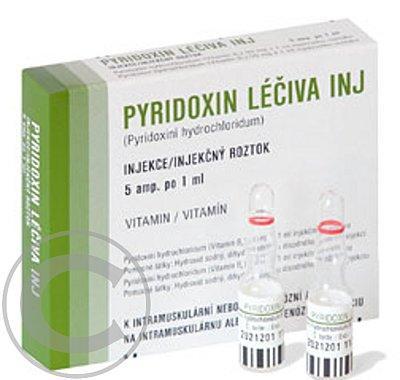 PYRIDOXIN LÉČIVA INJ.  5X1ML/50MG Injekční roztok